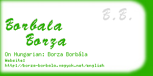 borbala borza business card